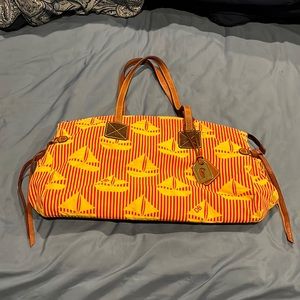 Dooney & Bourke Sport Fabric Sailboat Large Duffel Purse
